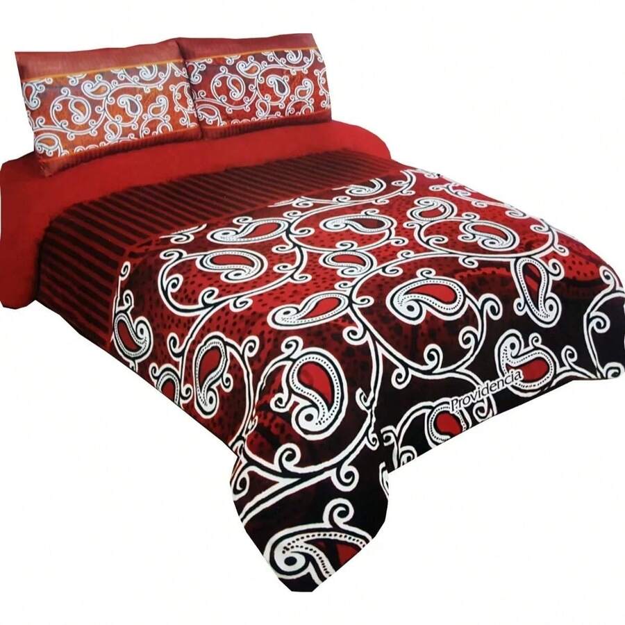 Cobertor Jumbo Matrimonial con Borrega – Súper Suave, Cálido y con Diseños Trendy para esta temporada de Frio- Beautty Home - Oxford - Ver 1