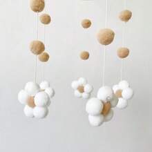 1 Stück Nordische Haarball Blumen Windspiel Bettglocke Baby Zimmer Kinderzimmer Kinderkleidung Laden Windspiel Dekoration