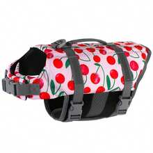 Metglad Ripstop Dog Life Jacket For Small, Medium & Large Dogs, Suitable For Boating, Dog Swimming Vest With Enhanced Buoyancy & Visibility, Floral Pattern - Green - View 5