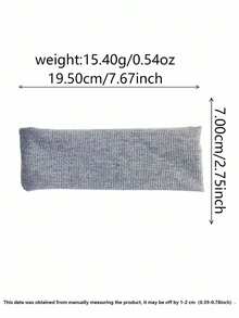 4 件女士纯色针织头带，日常休闲涤纶针织头带，吸湿排汗运动头带发带，适用于洗脸、化妆、瑜伽、刘海造型发饰时尚头巾，学校用品，大学