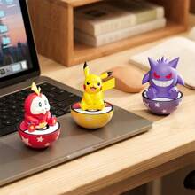 pokemon Pokémon Tumbler Ornaments Blind Box, Fairy Eevee, New Leaf, Cat, Pikachu Play Ornaments, Office Home Desktop Ornaments, Birthday Graduation Best Gifts