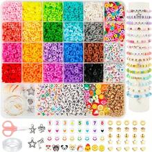 5000 件友谊手链制作套件，适用于珠宝制作、粘土珠和魅力友谊手链、DIY 艺术和工艺品 - 彩色 - 查看 1