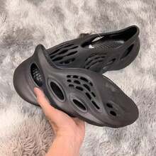 Foam Runners For Unisex Hollow Sports Shoes Shoes Slip-On Beach EVA Sandals Foam Runner Outdoor Water Shoes Casual Walking Shoes For Girls & Boy Shoes - Black - View 2