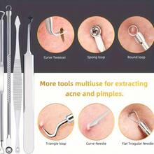 10pcs Professional Blackhead Remover Kit - Effectively Remove Blackheads, Whiteheads, And Zits For Radiant, Clear Skin - Comprehensive Skincare Tool For Deep Cleansing And Pore Purification,Blackhead Remover,Beauty,Skin Care Products,Spa,Self Care,Skin Care Tools,Face Care,Esthetician Supplies,Skin,Face Wash,Facial