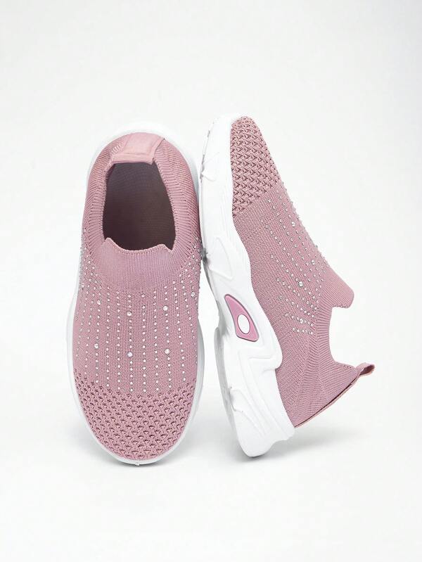 Kids' Pink Thick Sole Breathable Comfortable Casual Sports Shoes