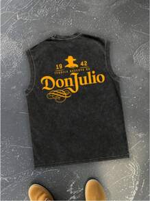 Kuku Boy People Wearing Hats Printed Men's Casual Lightweight Sports Sleeveless Vest Top, Summer Hand Men's Comfortable Gym Training Sports Top Casual Vest