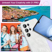 OUKITEL C1 Pro 智能手机，Android 15 操作系统，16GB+256GB/1TB 存储空间，5150mAh 电池，6.52 英寸高清+显示屏，1300 万像素摄像头，双 4G SIM 卡槽，无锁，3 个卡槽/指纹识别/OTG/3.5mm 耳机插孔 - 藍色 - 查看 5