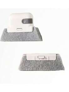 1PC二合一可拆卸窗缝刷家用门窗槽清洁刷玻璃窗百叶窗角落清洁工具缝隙刷 - 彩色 - 查看 15