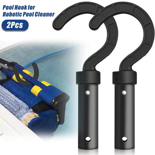 2 PCS Hook For All Robotic Pool Cleaner Pool Hooks For Poles Accessories, Pool Pole Hooks Pool Vacuum Sweeper Hooks For Pool Pole Attaches To Telescopic Poles