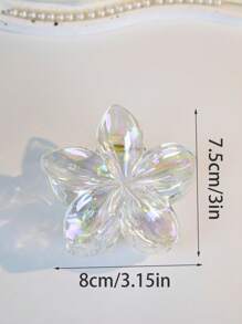 Cute Colorful Flower Claw Clips, Hair Claws For Bun Updo, For Women & Girls Snowflake Halloween