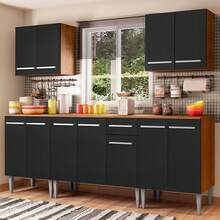 MADESA Baker's Racks - Brown and Black - View 1
