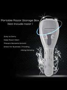 1/2/3/4Pcs Plastic Travel Razor Case Outdoor Camping Business Trip Portable Razor Holder Container Storage Shaving Box Compact & Protective Shaver Case – Transparent, Dustproof Travel Organizer, Durable Plastic Razor Holder Back To School School Bag Travel Essentials Travel Organizer For Beach Summer Vacation (Not Include Shaver)