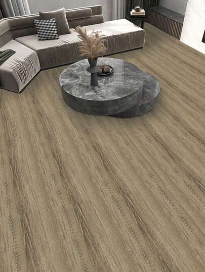 1 卷加厚防水防滑木纹即撕即贴地板贴花适用于家庭装修地砖厨房客厅装饰房间装饰家居装饰地板地砖自粘式地砖即撕即贴