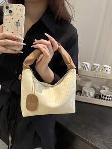 时尚单肩包，新款百搭洋气质感手提包，女包