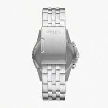 Relógio Masculino Quartz Fossil de Aço Inoxidável com Três Ponteiros, Caso de Aço Inoxidável/Vidro Resistente a Arranhões FS5836/FS5837