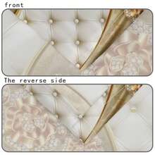 1pc/5pcs/7pcs/30pcs Table Cloth & Chair Cover Set, (5pcs Include 4 Chair Covers And 1 Table Cloth) (7pcs Include 6 Chair Covers And 1 Table Cloth), Creative Golden Floral Plaid Versatile Chair Cover And Tablecloth Set, Full Of Holiday Atmosphere, Add Joy For Family Gatherings, Rectangular Tablecloth Fits Square Tables, Stretch Chair Covers Suitable For Indoor Home Dining Room