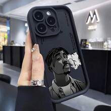 Funda de teléfono Fashion Rapper para 16 16e 15 14 Plus 13 12 11 Pro X Xs XR 8 e Protección de lente suave Capa Cover Funda Protectora Carcasa Moda Creativa - Colores mixtos - Ver 3
