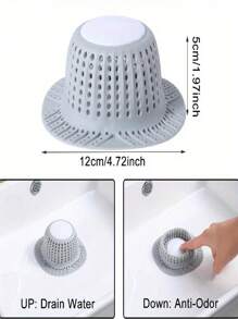 1PC Sink Anti-Clogging Silicone Floor Drain Cover, Bathroom Drain Outlet Hair Anti-Clogging Filter, Sewer Outlet Filter Screen