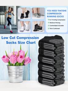 30双新款黑白灰色男士短袜踝袜薄款针织运动袜户外健身透气速干耐磨短筒船袜 - 彩色 - 查看 6