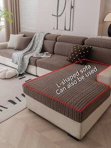 1 Vỏ bọc ghế sofa đàn hồi chắc chắn, Vỏ bọc ghế sofa phong cách Boho, Bảo vệ ghế sofa khỏi trầy xước, Giữ nguyên vị trí, Dễ giặt, Phù hợp với ghế sofa 1/2/3/4 chỗ ngồi, Dùng được cho mọi mùa - Màu Khaki - Xem 4