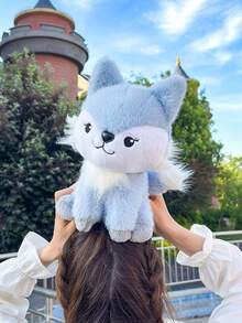 新款可爱狐狸毛绒玩偶，柔软的填充动物玩偶，可爱的设计，完美的儿童生日礼物，复活节主题，豪华房间家居装饰，生日礼物和各种节日礼物 - 彩色 - 查看 8