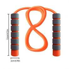 1pc Adjustable Jump Rope With Anti-Slip Foam Handles, Suitable For Men And Women Sports Training