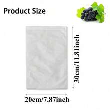 50/100个装水果保护袋，无纺布网袋，带抽绳，适用于葡萄、蔬菜、园艺用品 - 白色 - 查看 2