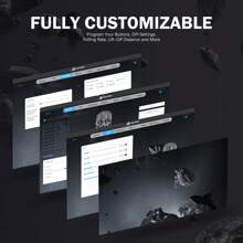 ATTACK SHARK Magnesium Alloy PAW3950 Gaming Mouse 8K,45g Magnesium Alloy SUPERLIGHT Mouse, PixArt PAW3950 Gaming Sensor, 8000Hz Wireless Polling Rate, 6 Adjustable DPI Up To 42000, BT/2.4G Wireless/Wired