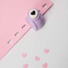 8PCS/3PCS/1pc, Cute Heart-Shaped Paper Punch For DIY Handmade Art And Crafts