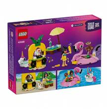 LEGO 乐高好朋友系列儿童积木套装，适合作为礼物 - Unicorn & Flamingo Themed Pool Party 42658 - 查看 1