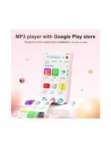 Reproductor de MP3 Oilsky de 80 GB con Bluetooth y WiFi, reproductor de música MP3 y MP4 con Spotify, música, Deezer, Audible, navegador, pantalla táctil IPS de 4.0", reproductor Android con altavoz, radio FM, hasta 512GB