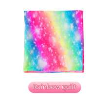 16-18 Inch Fashionable Starry Sky Colorful 5pcs Home Textile Set For American Girl Dolls, Includes Bedding, Sleeping Bag, Pad (Doll Not Included) - Pink - View 9