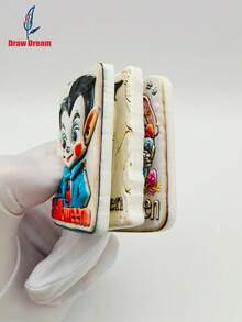 1PC Halloween Style 3d Stereo Flat Refrigerator Magnets, Skull & Devil Holiday Souvenir Refrigerator Magnets, Home Decoration Products, Kitchen, Room, Home, Suitable For Halloween Day Of The Dead Halloween Decor Room Decor - Color - View 5