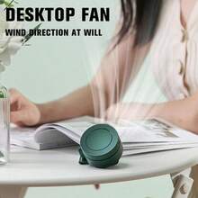 2025 Newest Mini Bladeless Fan | 3 Speed + 360° Adjustable Head - Silent Bladeless Design | Dual Clip On Dressing/Waist Hanging - 10 Hours Long Life | Essential Cooling Device For Outdoor, Traveling, Office - 綠色 - 查看 7