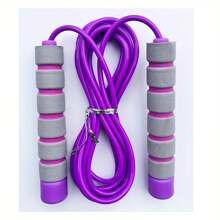 1pc Adjustable Jump Rope With Anti-Slip Foam Handles, Suitable For Men And Women Sports Training