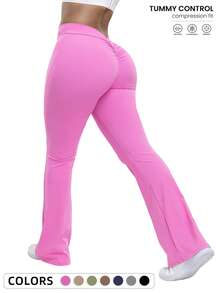 One Piece Women's Gym Jersey Trousers Are Suitable For Yoga Sports, Running, And Festivals - Hồng - Xem 1