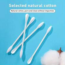 1000 Count Bamboo Universal Cleaning Swabs - Standard Bud With Double Tips For Personal Hygiene, Home Clean, Beauty, Ear, Applicator, Cleansing - Formaldehyde-Free, Multi-Purpose Use, Personal Care Accessories, Ergonomic Design, Durable Swabs