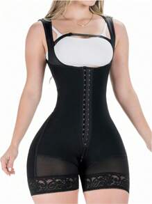 Fajas Colombianas Shapewear For Women Tummy Control Butt Lifter With Zipper Crotch Postpartum Body Shaper