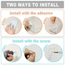 Bigfety Acrylic Headband Holder Wall, 6 Pack Clear Hanging Headband Organizer Storage For Girls Women - Clear 3PCS - 查看 4