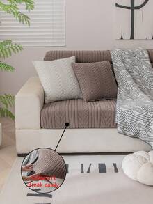 1 Vỏ bọc ghế sofa đàn hồi chắc chắn, Vỏ bọc ghế sofa phong cách Boho, Bảo vệ ghế sofa khỏi trầy xước, Giữ nguyên vị trí, Dễ giặt, Phù hợp với ghế sofa 1/2/3/4 chỗ ngồi, Dùng được cho mọi mùa - Màu Khaki - Xem 7