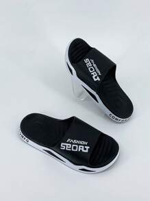 Unisex Comfortable Non-Slip Slippers, Suitable For Indoor Wear, Outdoor Sports, Beach, Bathroom, Home Use. Fashionable Casual EVA Slide Sandals, Ideal For Teens, Summer, Athletic, Vacation, Travel, Graduation Gifts, Birthday Accessories