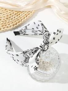 1 件织物蝴蝶结头带，女士头饰，休闲百搭发饰，发带，发箍，头饰 - 彩色 - 查看 11