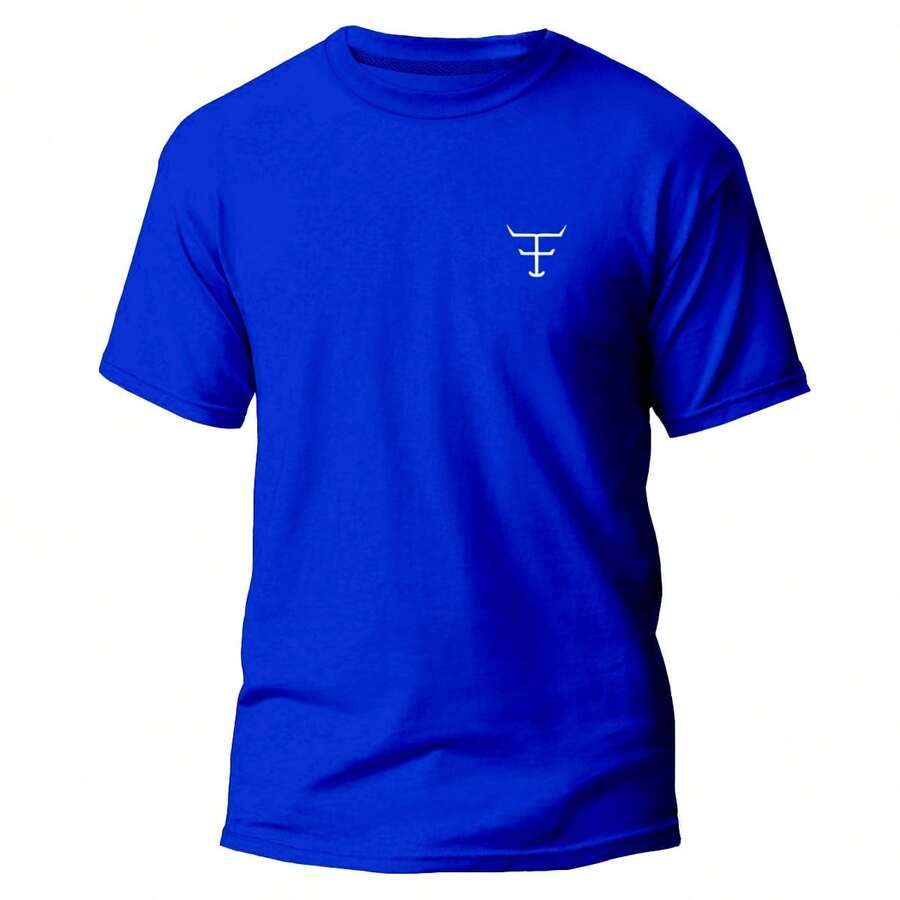 Men's Rodeo T-Shirt Country Fashion Style Texas A11 - Royal Blue - View 1