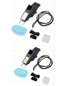 1pc Football /Referee Whistle, High Decibel Sports Whistle For Basketball Game, Outdoor Survival Plastic Whistle