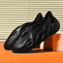 Foam Runners For Unisex Hollow Sports Shoes Shoes Slip-On Beach EVA Sandals Foam Runner Outdoor Water Shoes Casual Walking Shoes For Girls & Boy Shoes - Black - View 7