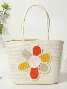 Women Shoulder Bags - [奶白]拼花彩色包 - 查看 2