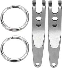 Clip de Suspensi?¡ì?n, Acero Inoxidable Clip para Llavero de Suspensi?¡ì?n Hebilla R?¡ì?¨¦pida Clip de Bolsillo para Herramientas Deportivas Porta Llaves Otros suministros para acampar de escalada : Deportes y Aire Libre - 1 - Ver 2