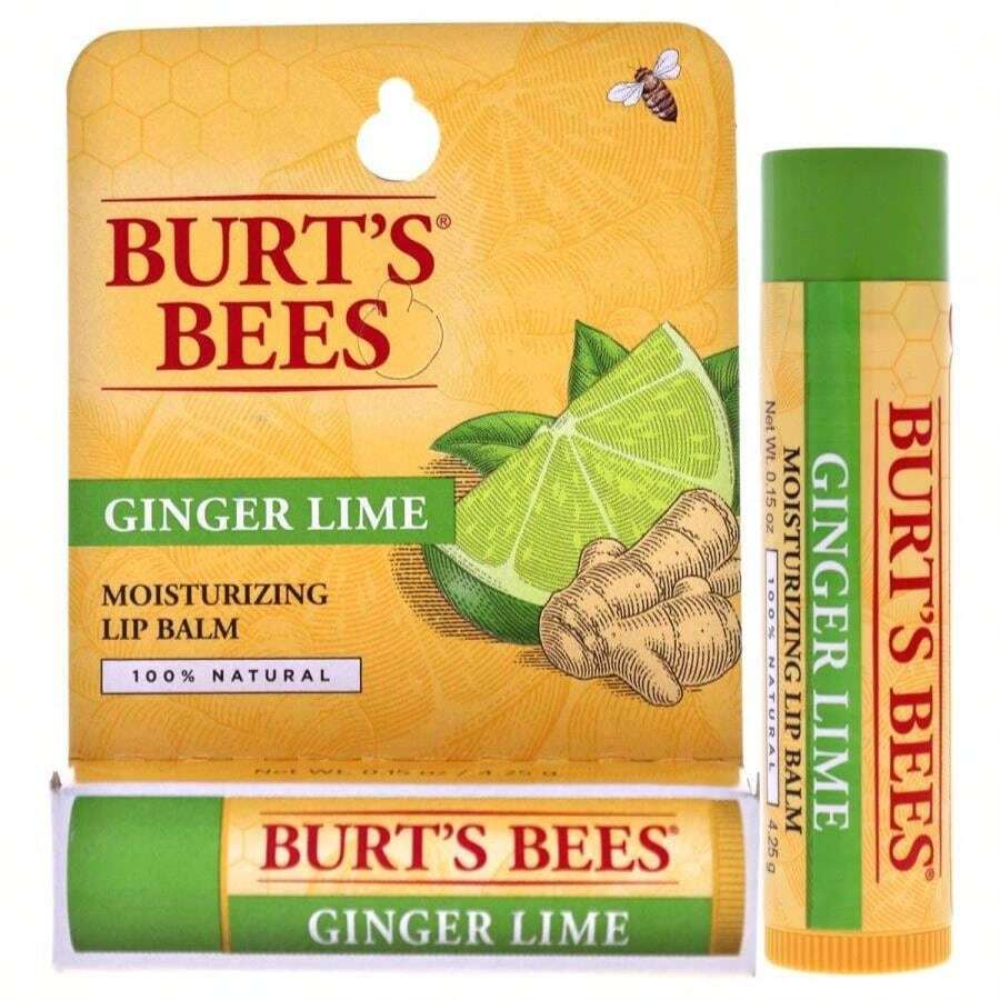 Burt'S Bees Ginger Lime Moisturizing Lip Balm By Burts Bees For Unisex - 015 Oz Lip Balm, 015 Oz - Ginger Lime - View 1