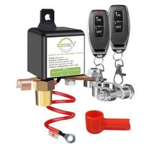 Remote Battery Disconnect Switch 12V 250A Upgrade Prevent Battery Drain Disconnect Negative Car Kill Switch Anti-Theft Remote Battery Kill Switch For Car Truck RV