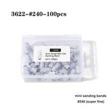 50pcs/Box 3mm Nail Sanding Bands - 80/120/180/240 Grit - Mini Nail Drill Bits, Suitable For Manicure And Pedicure - Multicolor - View 12